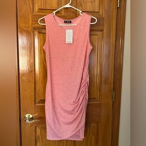 Pink fitted cotton dress brand new with tags!
